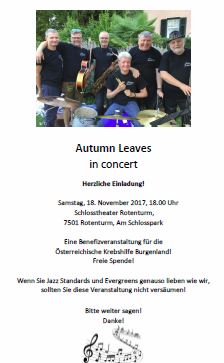 Autumn leaves in Concert Plakat Autumn leaves in Concert Plakat